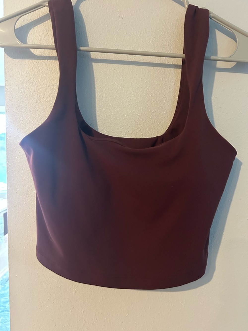 Athleta Plum Square-Neck Crop Tank